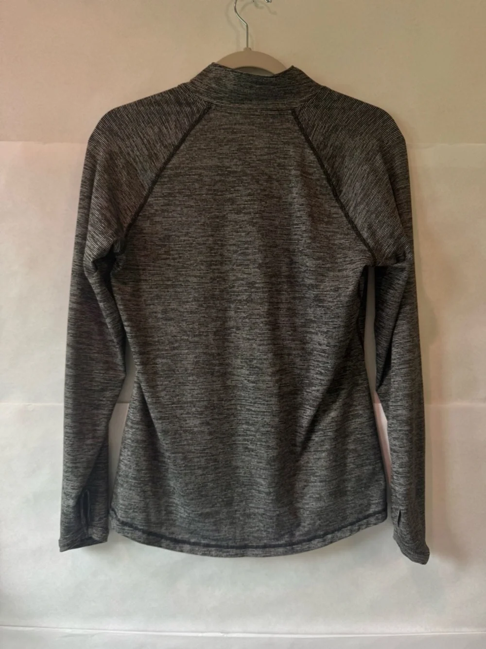 Women's Old Navy Active Heather Gray Quarter-Zip Athletic Dry-Fit Pullover